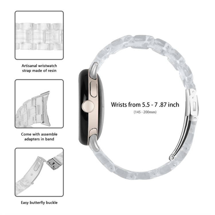 Vildt rart Google Pixel Watch Plastik Rem - Hvid#serie_14