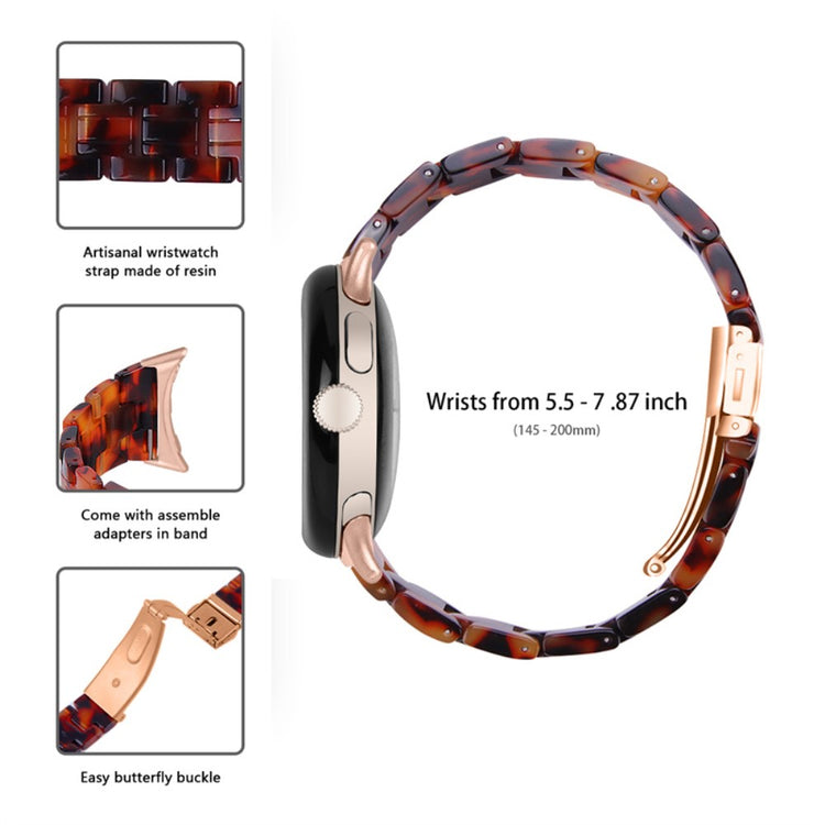 Vildt rart Google Pixel Watch Plastik Rem - Brun#serie_3