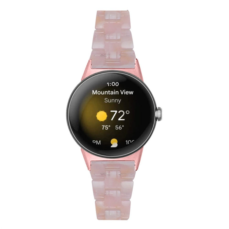 Vildt rart Google Pixel Watch Plastik Rem - Pink#serie_4
