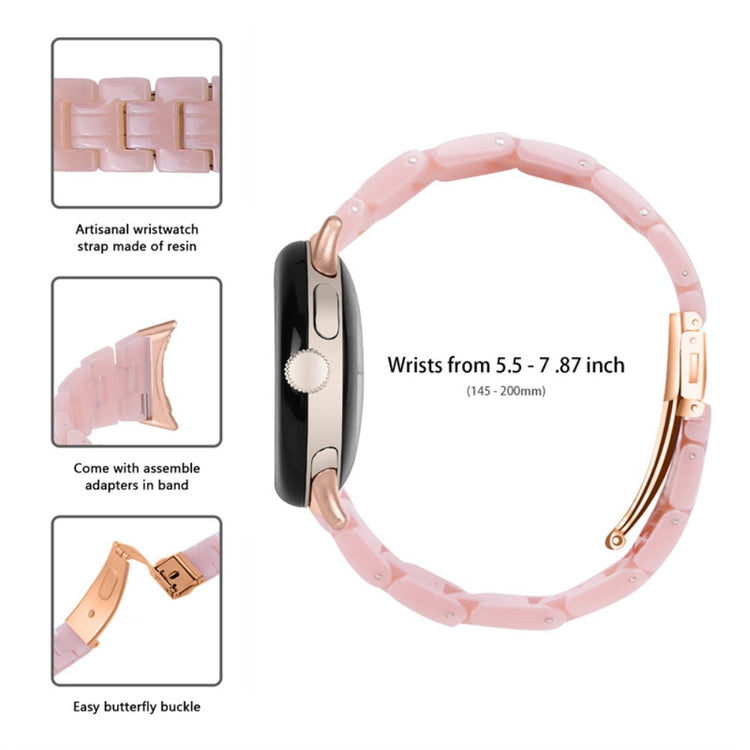 Vildt rart Google Pixel Watch Plastik Rem - Pink#serie_6