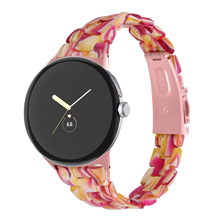 Vildt rart Google Pixel Watch Plastik Rem - Rød#serie_8
