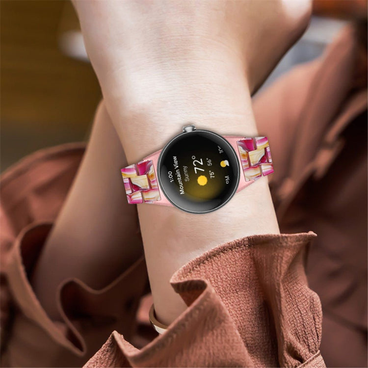 Vildt rart Google Pixel Watch Plastik Rem - Rød#serie_8