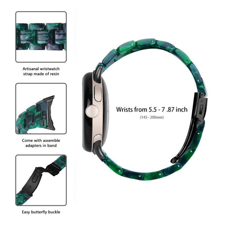 Vildt rart Google Pixel Watch Plastik Rem - Grøn#serie_9
