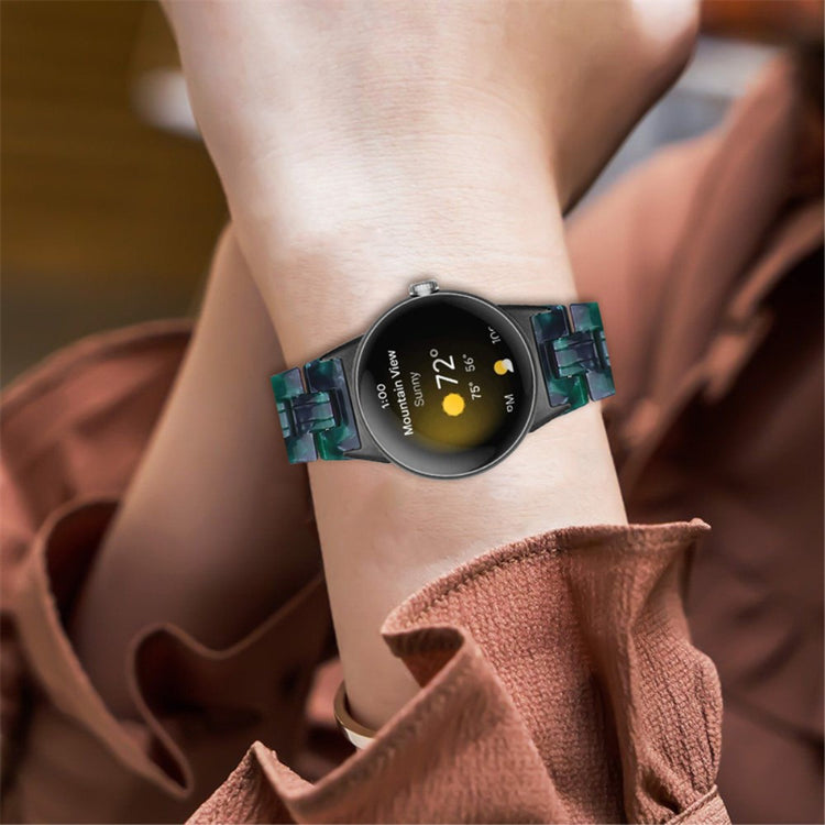 Vildt rart Google Pixel Watch Plastik Rem - Grøn#serie_9