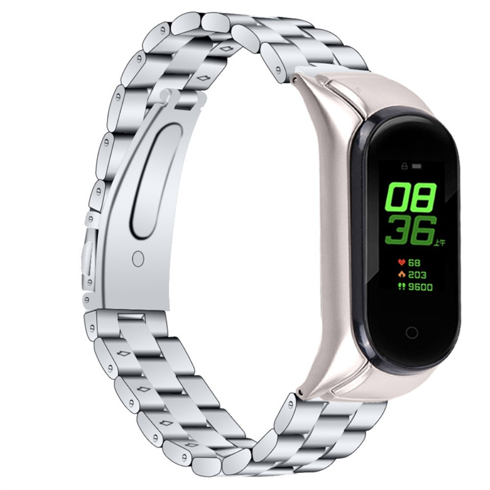 Rigtigt cool Xiaomi Mi Band 7 Metal Rem - Sølv#serie_010