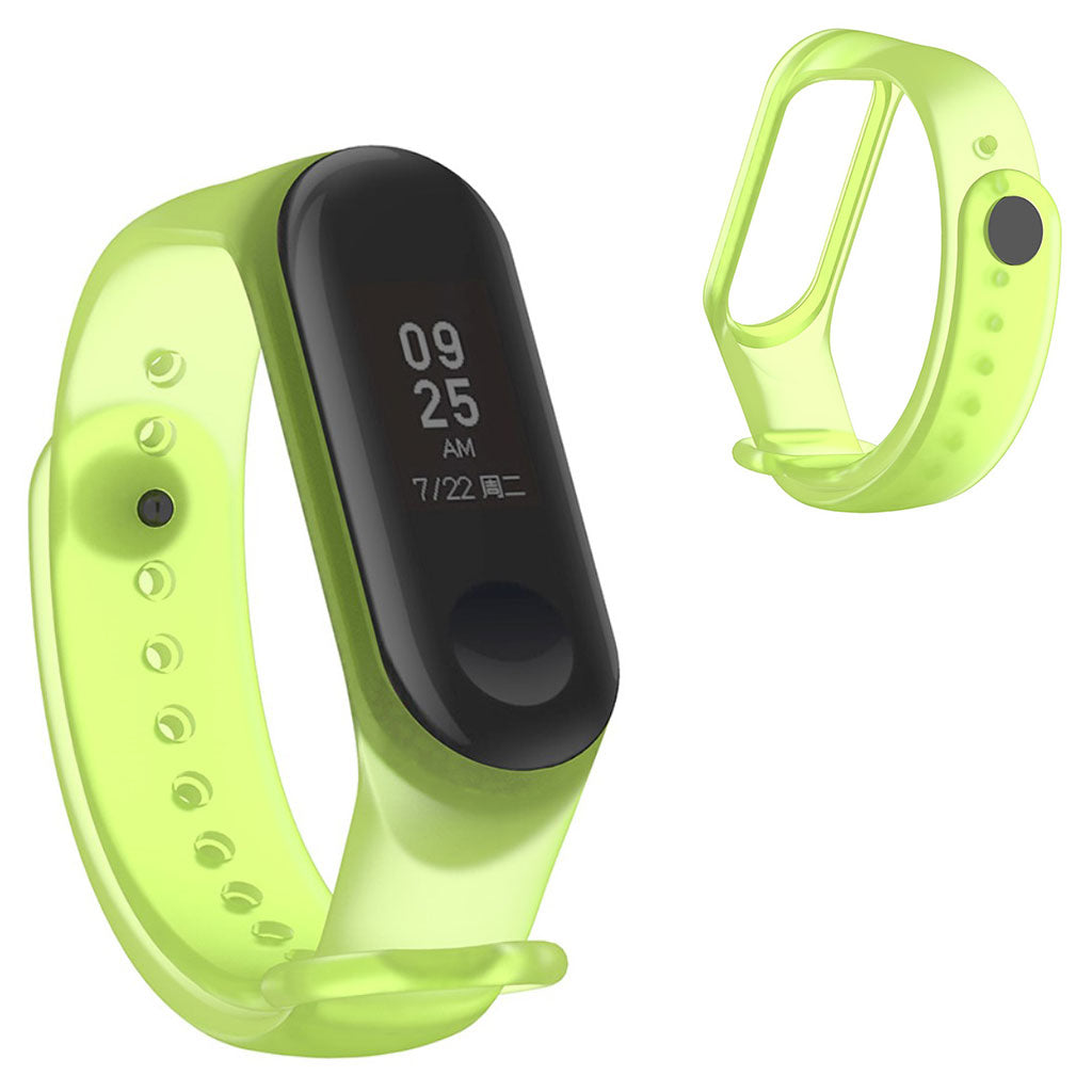KΓΈnt Xiaomi Mi Smart Band 4 / Xiaomi Mi Band 3 Silikone Rem - GrΓΈn#serie_1