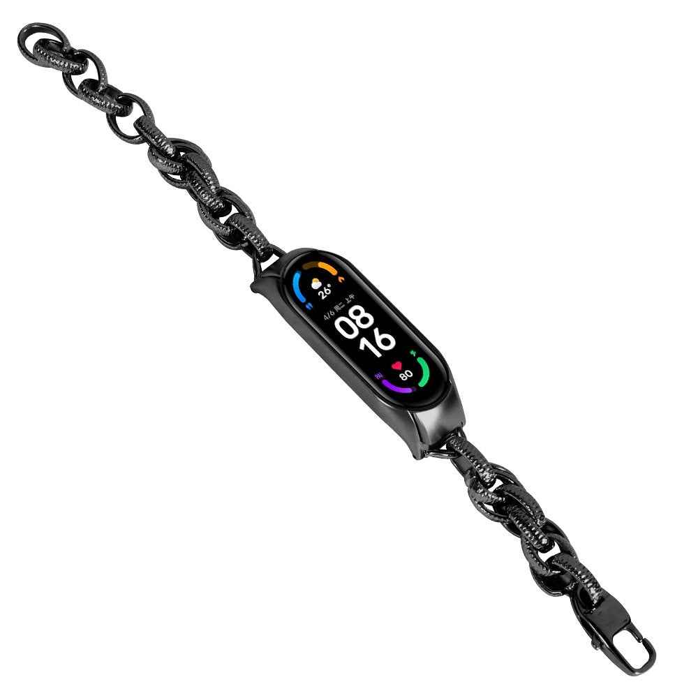 SkΓΈn Xiaomi Mi Smart Band 4 / Xiaomi Mi Band 3 Metal Rem - Sort#serie_1