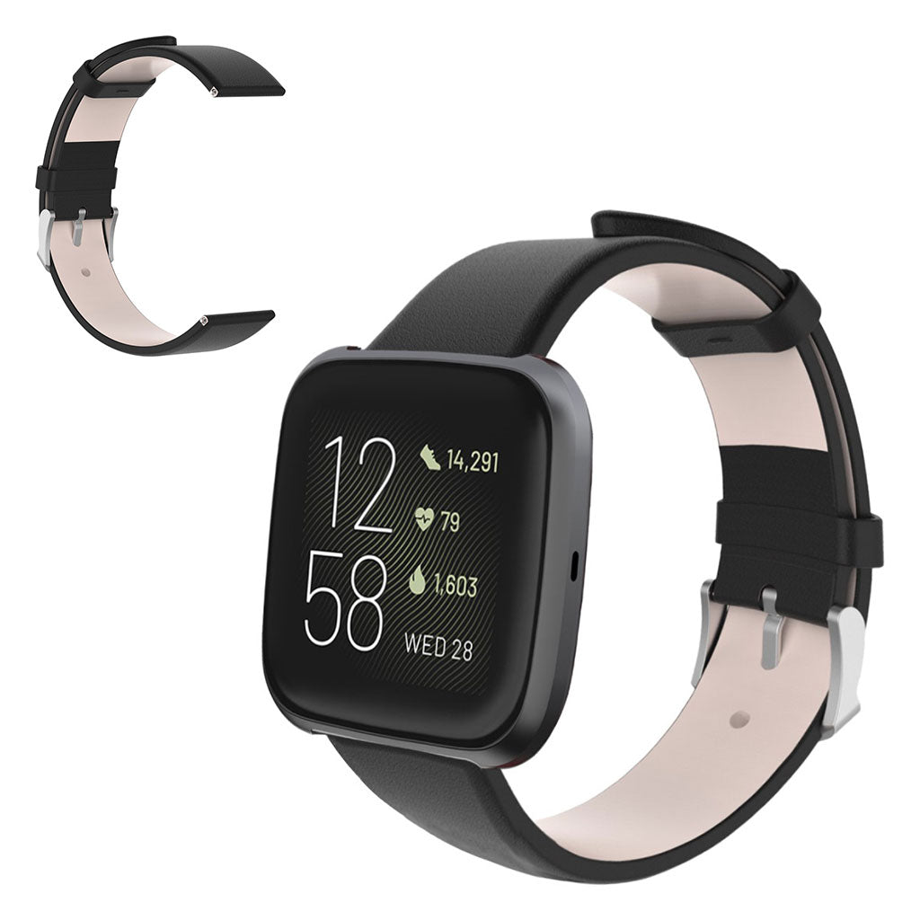 Mega fed Fitbit Versa Lite / Fitbit Versa 2 KunstlΓ¦der Rem - BlΓ₯#serie_1