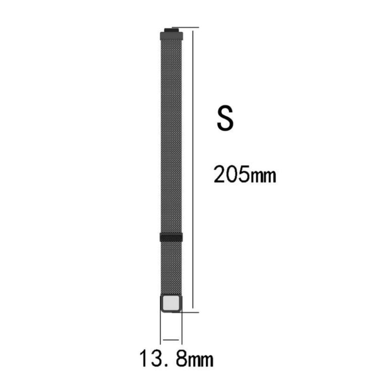 Rigtigt slidstærk Fitbit Inspire Metal Rem - Sølv#serie_012