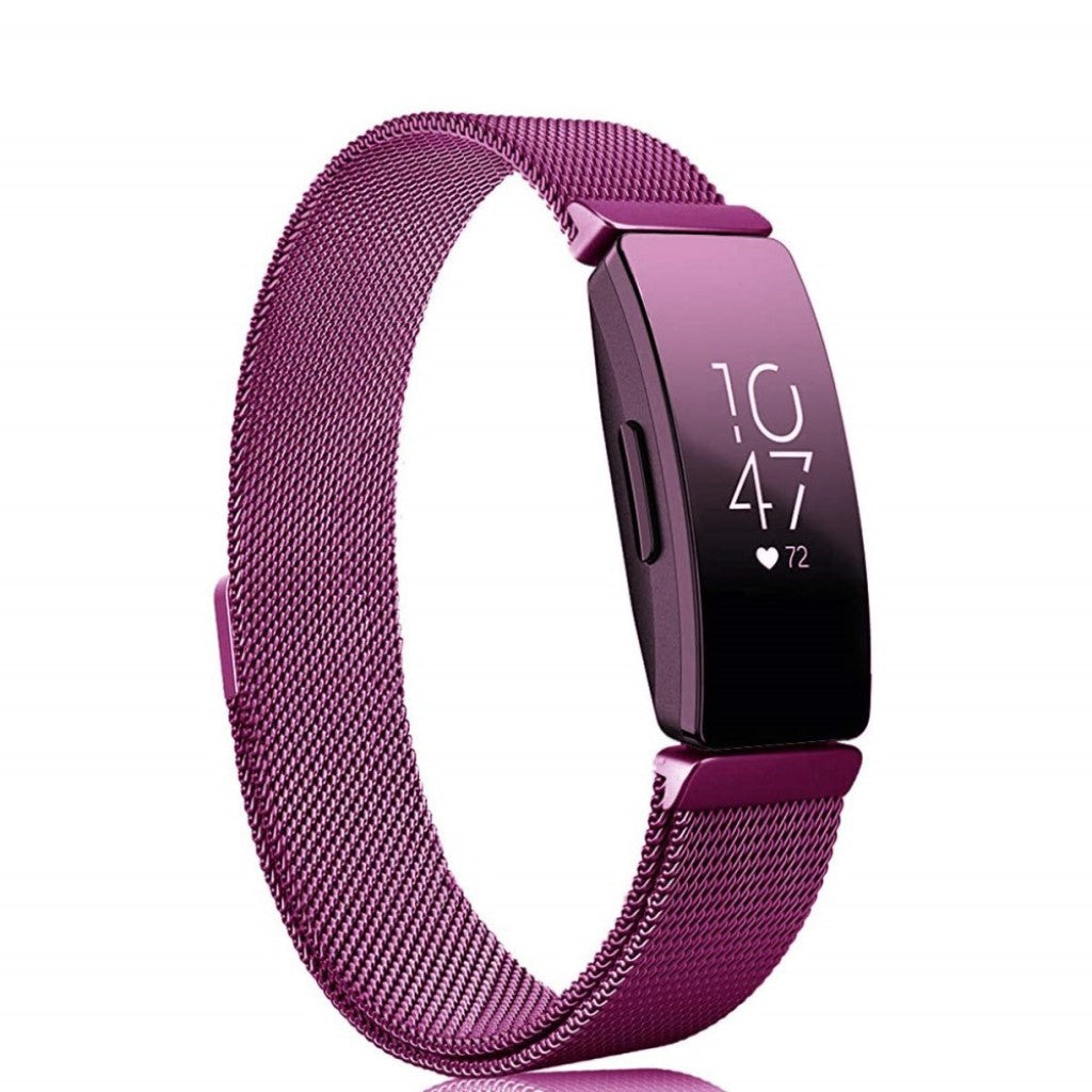 Rigtigt slidstærk Fitbit Inspire Silikone Rem - Lilla#serie_016