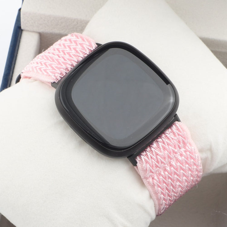 Nydelig Universal Fitbit Nylon Rem - Pink#serie_6