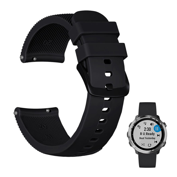 Vildt cool Universal Garmin Silikone Rem - Sort#serie_11