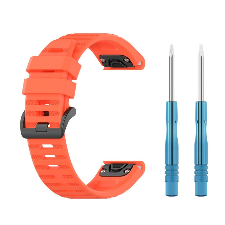 Mega kønt Garmin Fenix 6 Silikone Rem - Orange#serie_12