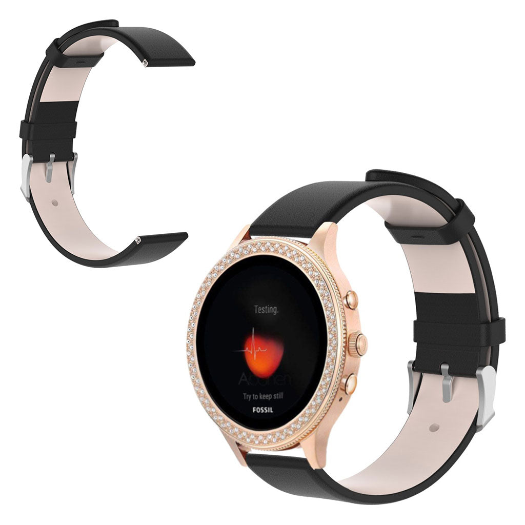 Rigtigt rart Fossil Gen 4 (40mm) Γgte lΓ¦der Rem - Sort#serie_1