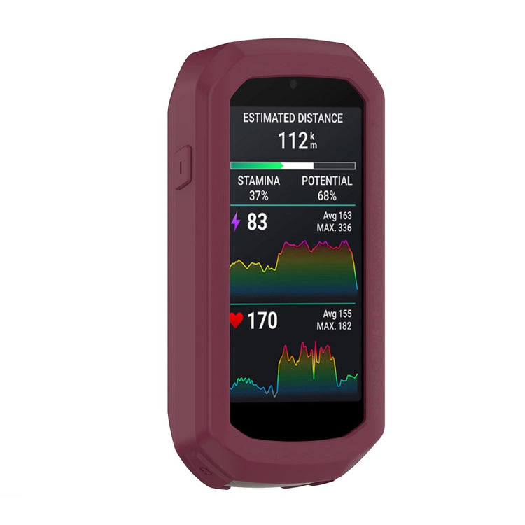 Garmin Edge 1050 Silicone Protective Case Bike Cycling Computer Cover - Wine Red#serie_7