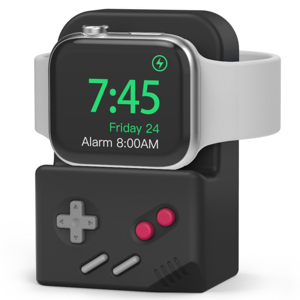 Silikone Holder passer til Apple Smartwatch - Sort#serie_1
