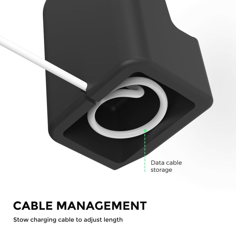 Silikone Holder passer til Apple Smartwatch - Sort#serie_1