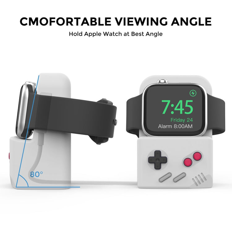 Silikone Holder passer til Apple Smartwatch - Sølv#serie_2