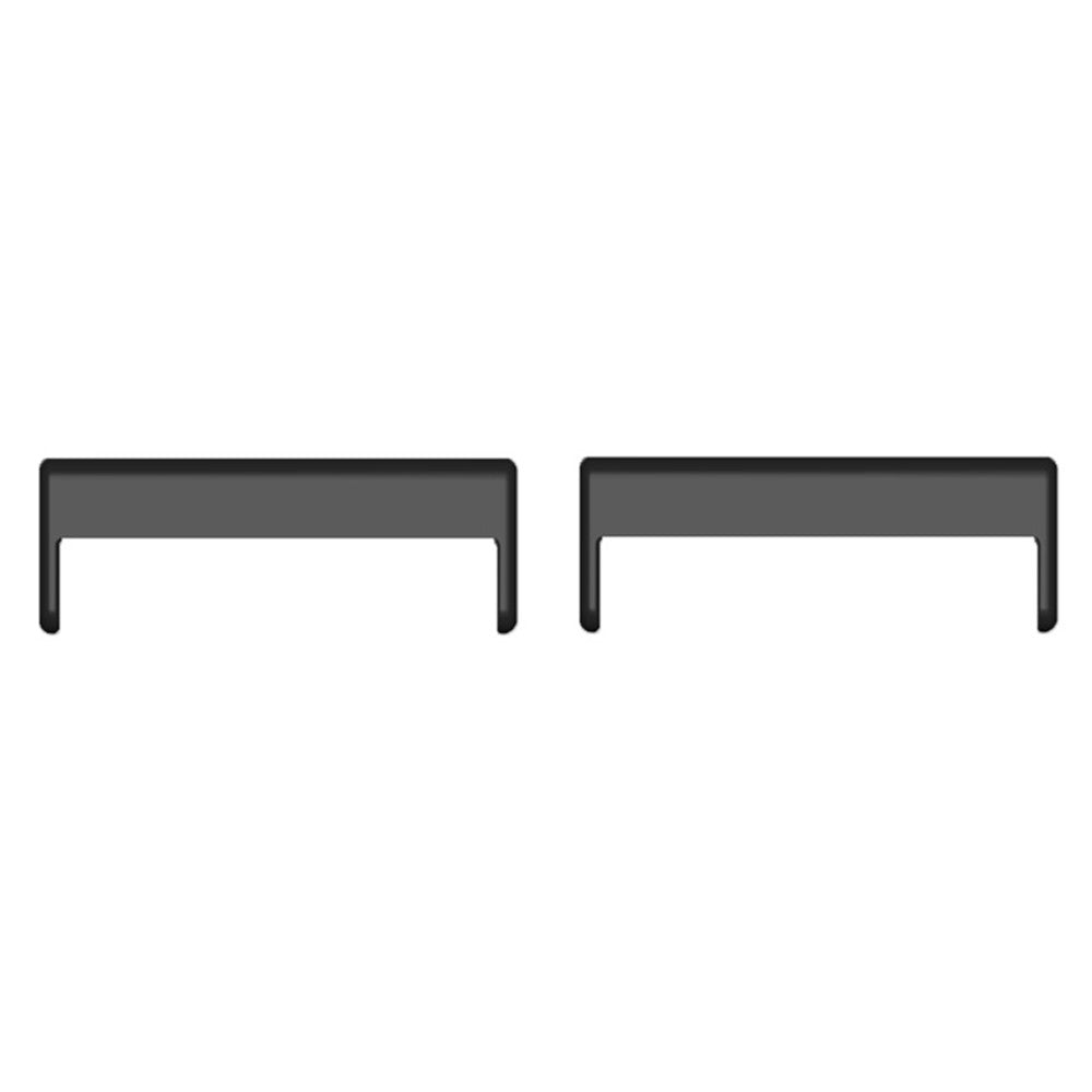 1 Pair Watch Band Connector Universal 20mm to 18mm Metal Watch Strap Adapter Accessory - Black - Sort#serie_1