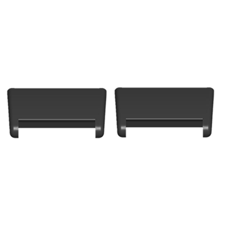1 Pair Xiaomi Redmi Watch 2 / Watch 2 Lite Connection Adapter 18mm Metal Watch Strap Connector - Black#serie_1