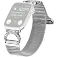 Remarkably Elegant Apple Smartwatch Metal And Rhinestone Universel Strap