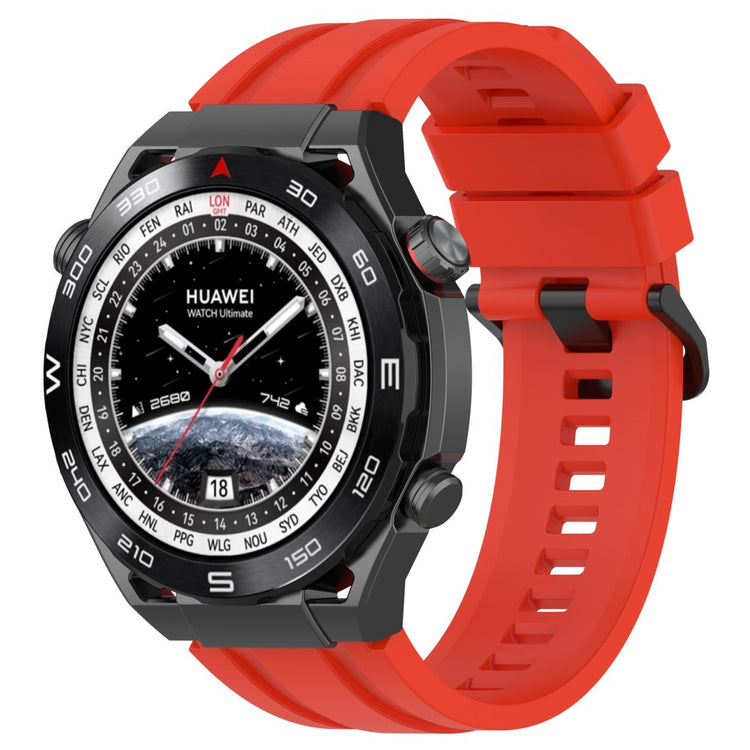 Helt Vildt Kønt Silikone Universal Rem passer til Huawei Smartwatch - Rød#serie_6