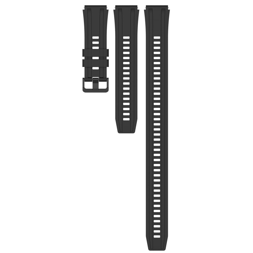 Helt Vildt Kønt Silikone Universal Rem passer til Huawei Smartwatch - Sort#serie_7