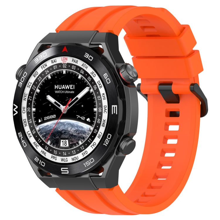 Helt Vildt Kønt Silikone Universal Rem passer til Huawei Smartwatch - Orange#serie_9