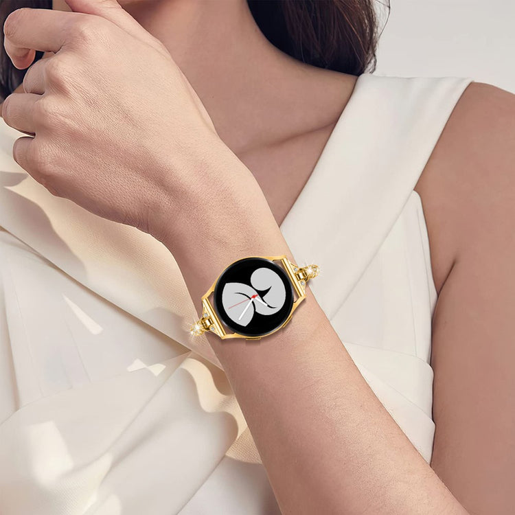 Godt Metal Og Rhinsten Universal Rem passer til Samsung Smartwatch - Guld#serie_1