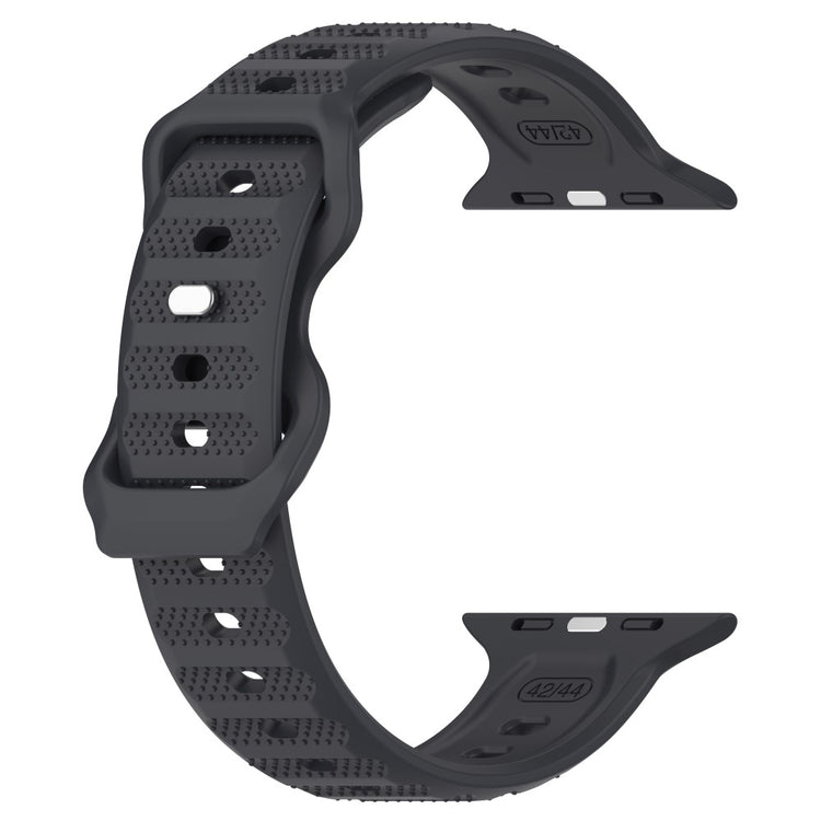 Mega Kønt Silikone Universal Rem passer til Apple Smartwatch - Sølv#serie_8