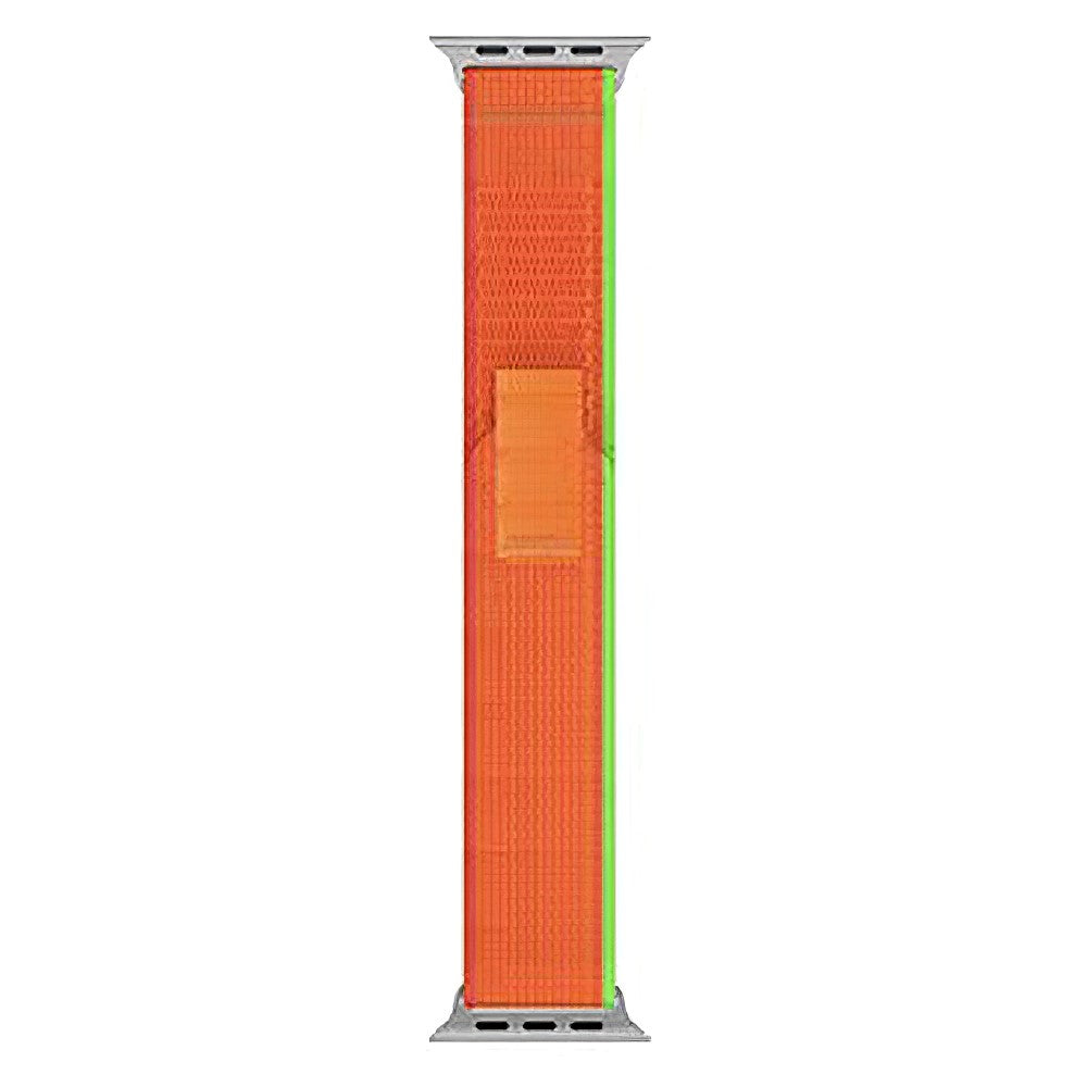 Meget Hårdfør Metal Og Nylon Universal Rem passer til Apple Smartwatch - Orange#serie_10