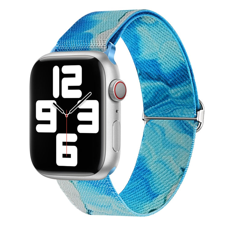 Mega Kønt Metal Og Nylon Universal Rem passer til Apple Smartwatch - Blå#serie_2