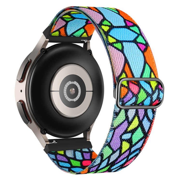 Geometric Rainbow Patterned Nylon Watch Band for Coros Pace 2 / Apex 42mm - 20mm#serie_8
