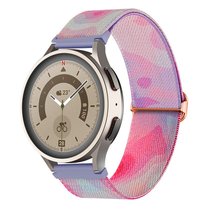 Meget Kønt Metal Og Nylon Universal Rem passer til Smartwatch - Lilla#serie_6