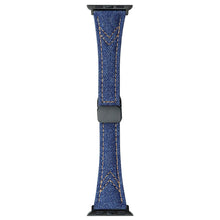 Rigtigt Cool Metal Og Nylon Universal Rem passer til Apple Smartwatch - Blå#serie_1