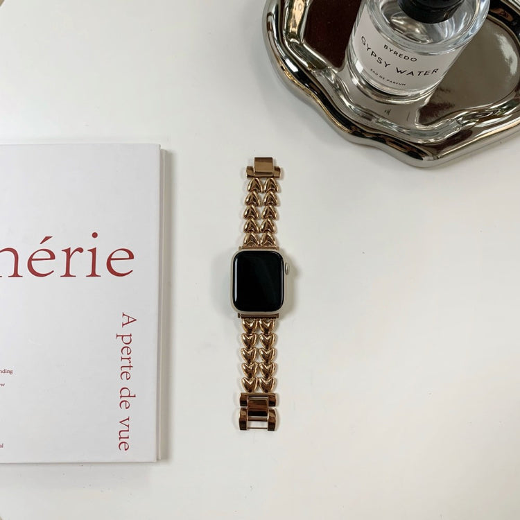 Vildt Fed Metal Universal Rem passer til Apple Smartwatch - Pink#serie_3