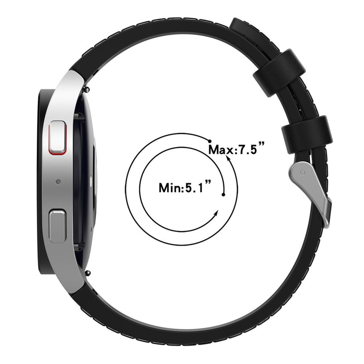 Smuk Metal Og Silikone Universal Rem passer til Samsung Smartwatch - Rød#serie_5