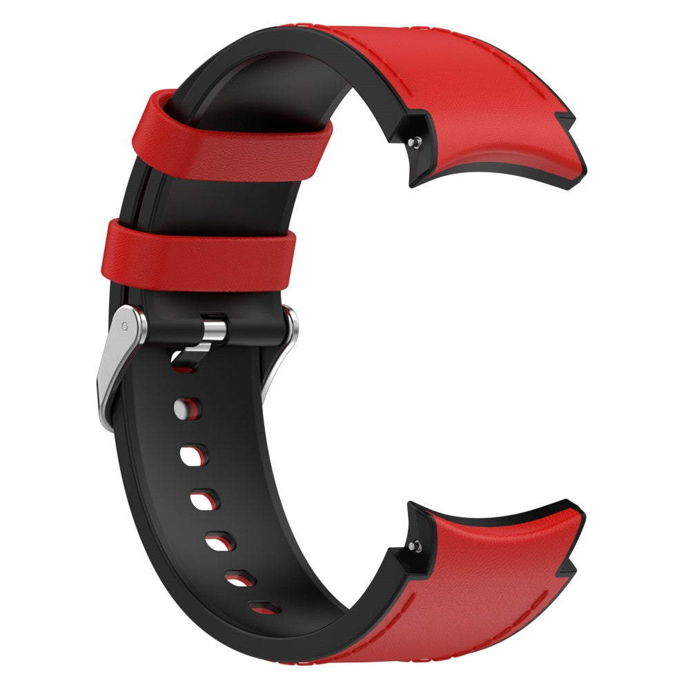 Smuk Metal Og Silikone Universal Rem passer til Samsung Smartwatch - Rød#serie_5