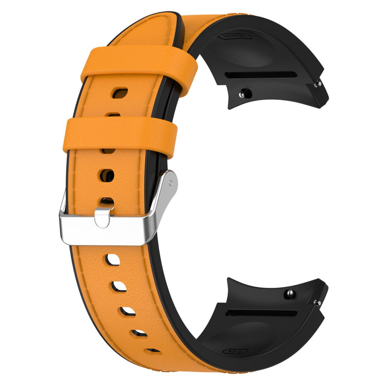 Smuk Metal Og Silikone Universal Rem passer til Samsung Smartwatch - Gul#serie_6