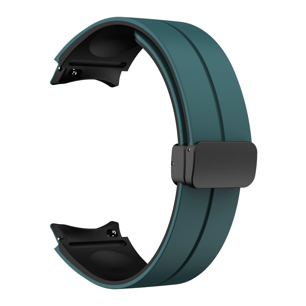 Skøn Metal Og Silikone Universal Rem passer til Samsung Smartwatch - Grøn#serie_8