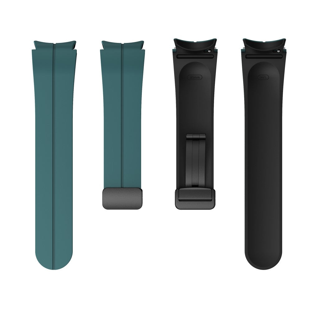 Skøn Metal Og Silikone Universal Rem passer til Samsung Smartwatch - Grøn#serie_8