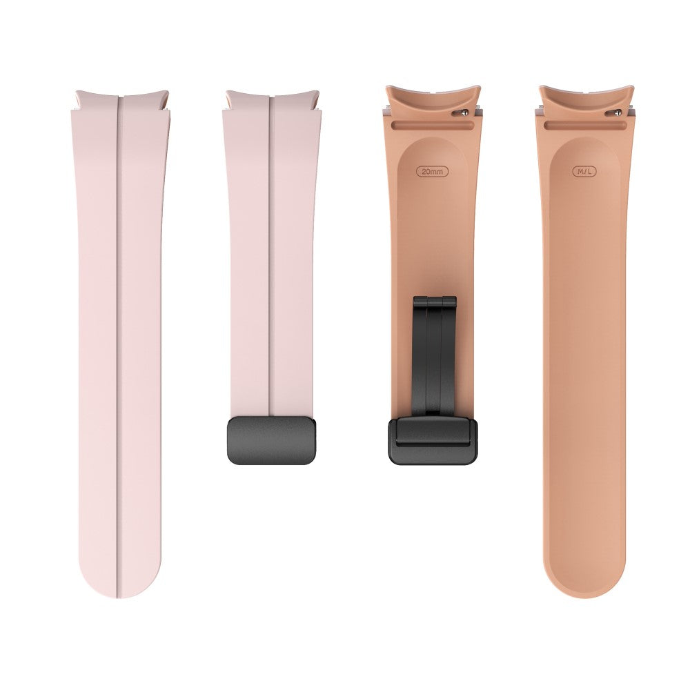 Skøn Metal Og Silikone Universal Rem passer til Samsung Smartwatch - Pink#serie_9