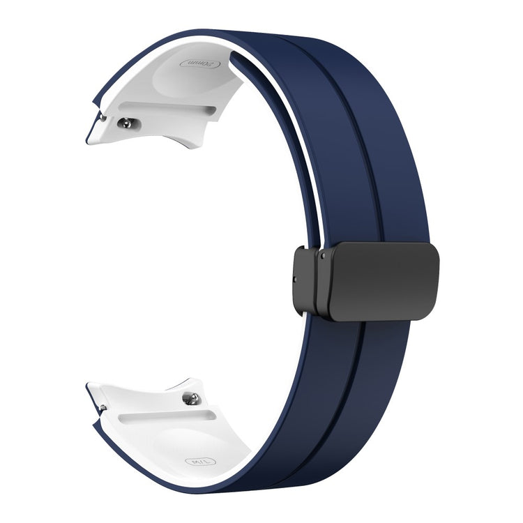 Skøn Metal Og Silikone Universal Rem passer til Samsung Smartwatch - Hvid#serie_10