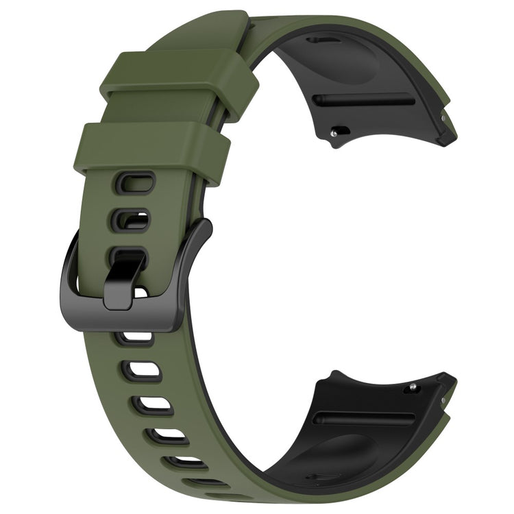 Klassisk Metal Og Silikone Universal Rem passer til Samsung Smartwatch - Grøn#serie_11