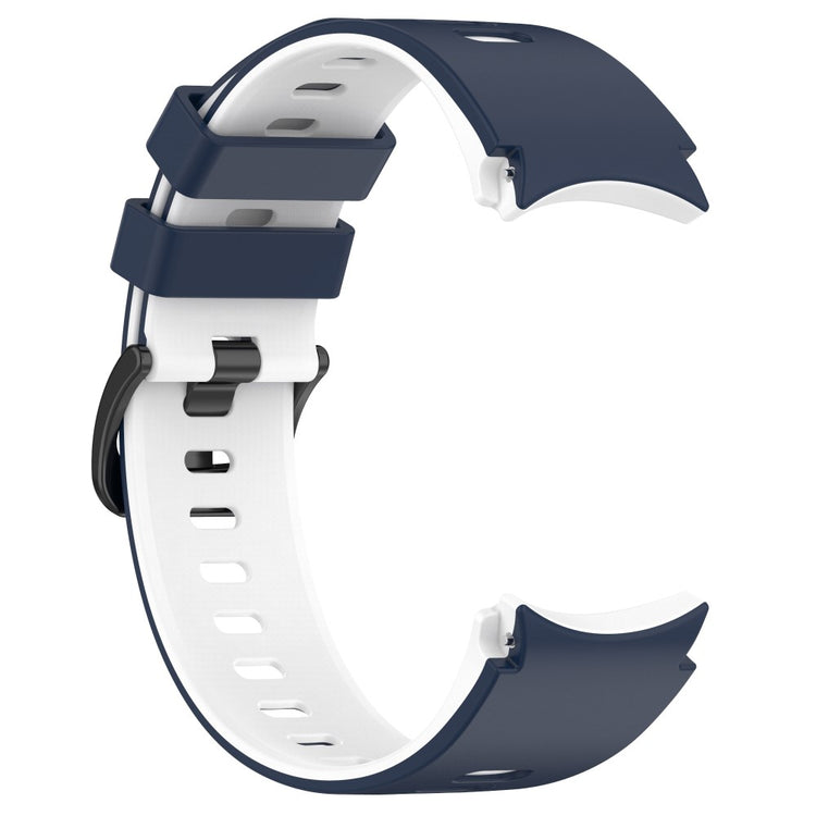 Klassisk Metal Og Silikone Universal Rem passer til Samsung Smartwatch - Blå#serie_13