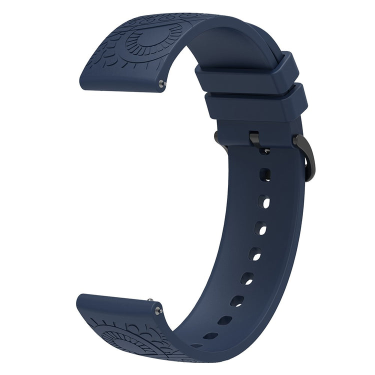 Super Slidstærk Silikone Universal Rem passer til Smartwatch - Blå#serie_4