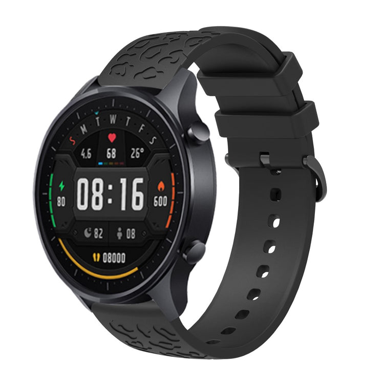 Samsung Gear S2 Classic / GarminMove Style / Huawei Watch GT 2 42mm Silicone Strap 20mm Laser Carving Watchband - Black#serie_1