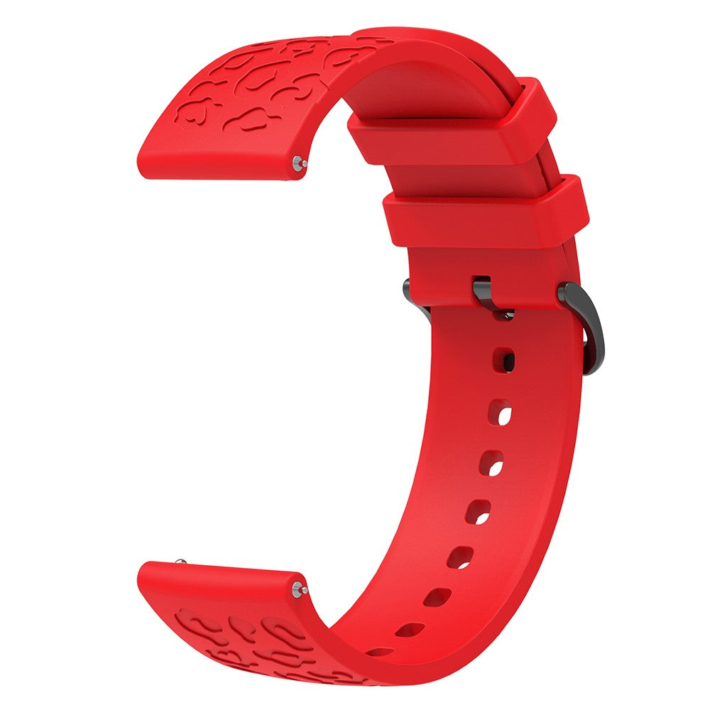 Meget Sejt Silikone Universal Rem passer til Smartwatch - Rød#serie_5