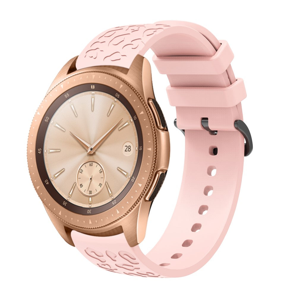 Samsung Gear S2 Classic / GarminMove Style / Huawei Watch GT 2 42mm Silicone Strap 20mm Laser Carving Watchband - Pink#serie_8
