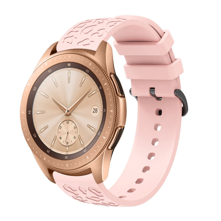 Samsung Gear S2 Classic / GarminMove Style / Huawei Watch GT 2 42mm Silicone Strap 20mm Laser Carving Watchband - Pink#serie_8